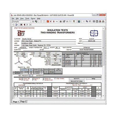 MEGGER PowerDB Pro驗收維護測試數