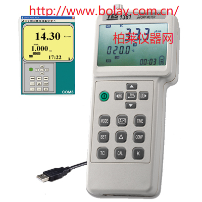 泰仕TES-1381K電導度、酸堿度、氧化